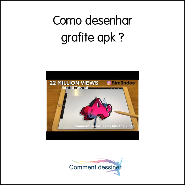 Como desenhar grafite apk